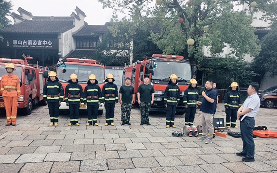 无锡影视基地消防队亮相无锡文旅“安全生产月”主题活动